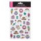 Autocolante Decorative Multicolor, Set 34 Bucăți, Modele Cu Glitter