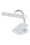 Cumpara ieftin Lampă de citit LED cu clemă, albă, 15 cm
