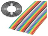Cablu bandă 1,27mm Cu 24x28AWG neecranat PVC 30,5m