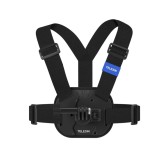Sistem tip quick release, TELESIN, montare pe piept a camerelor video sport GoPro Hero 13,12,11,10,9,8,7, DJI Action, Insta 360