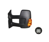 Oglinda usa exterioara Ford Transit/Tourneo, 01.2014-12.2019, partea stanga, ajustabil manual; textil; sticla convexa; geam cromat; cu semnalizator g