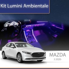 Lumini ambientale Mazda 3 2020-2023 set complet control telefon sau sistem original CarStore Technology
