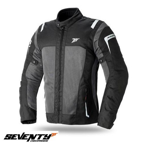 Geaca (jacheta) barbati pentru scuter - motocicleta Touring Seventy vara model SD-JT44 culoare: negru/gri Negru/gri L