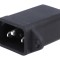 Conector alimentare AC C14 250V 1A