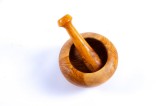 Mojar cu pistil Rotund din lemn de măslin