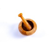 Mojar cu pistil Rotund din lemn de măslin