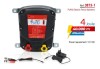 Generator impulsuri gard electric PUHU 4 Joule, 40km, Kit gard invizibil wireless, caini, pet friendly, 12V, 12000V, 5000m