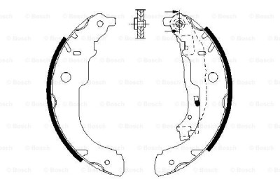 BOSCH 0 986 487 721 Set saboti frana foto