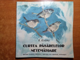 Carte pentru copii - cartea paserelelor netematoare - din anul 1985