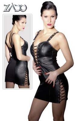 Rochie Neagra Piele Zado foto