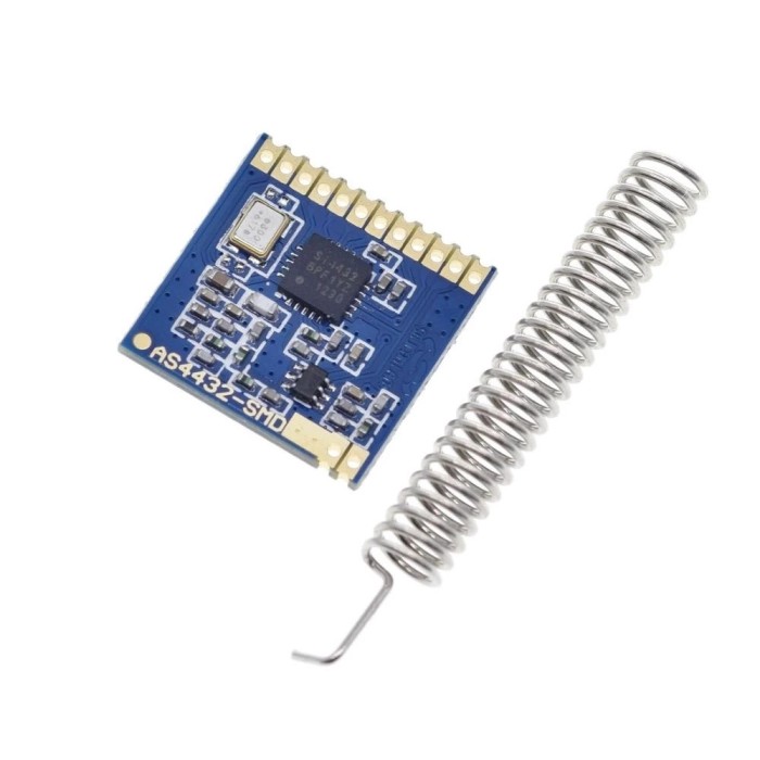 Modulul wireless Si4432 AS4432-SMD de 433MHz SMD 100mW distanță 1.5km (s.4578G)