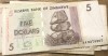 (ORIX) Zinbabwe 5 dolar dollars 2007
