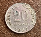C50 - Moneda foarte veche - Argentina - 20 centavos - 1952