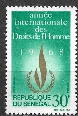 B2955 - Senegal 1968 - Drepturile Omului neuzat,perfecta stare foto