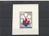 ROMANIA 1971 LP 779 J.O. DE IARNA SAPPORO COLITA MNH