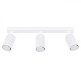 Lampă De Tavan Karbon Alb Din Aluminiu Cu 3 Becuri Tub Minimalist De Interior