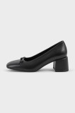 Vagabond Shoemakers pantofi de piele ADISON culoarea negru, cu toc drept, 5939-001-20
