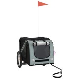 Cumpara ieftin Remorca bicicleta animale companie gri/negru textil oxford/fier