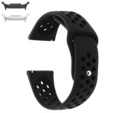Curea silicon compatibila Samsung Galaxy Watch9 44mm/40mm, Samsung Galaxy Watch 8 44mm/40mm, Negru Carbon