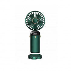 Ventilator Ultra Portabil cu Aromaterapie, Flippy, 3 in 1, de Mana, de Birou, de Gat, 5 Trepte de Viteza, Incarcare USB, Autonomie 12h, Pliabil, cu Ec foto