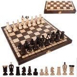 Set de sah din lemn 31x31 cm, pliabil, tip valiza, Ruhhy