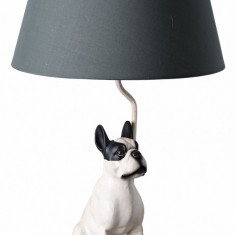 Lampa de masa cu un terier alb cu negru CW258