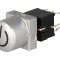 Comutator tastatură DPDT argintie cu LED 0,1A 30VDC