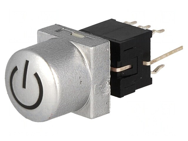 Comutator tastatură DPDT argintie cu LED 0,1A 30VDC