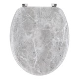 Capac Toaletă 45 Cm Mdf Prinderi Inox &ndash; Design Marmura | Capace Wc