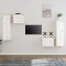 Gossi comode tv, alb, 4 buc., lemn masiv de pin