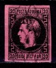 ✅RO 1866 ,LP 20 a ,&quot;Carol I cu favoriti&quot;, 20 par TIP II , hartie roz - groasa , stampila gratar , cuta H pe fata, Religie, Stampilat