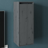 VidaXL Dulap de perete, gri, 30x30x80 cm, lemn masiv de pin