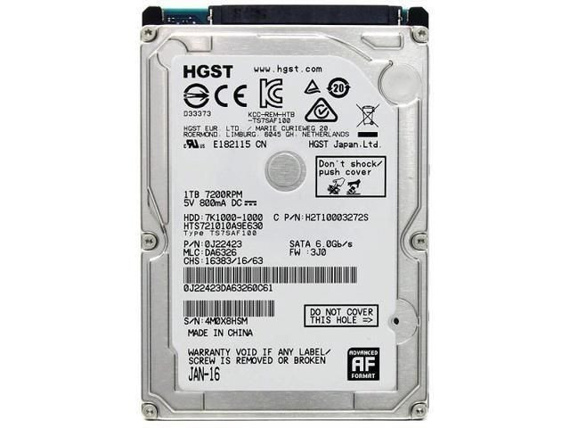 HDD laptop HGST Travelstar 7K1000, 1TB, 7200Rpm, 32Mb, SATA 3, 2.5&quot; - HST721010A9E630