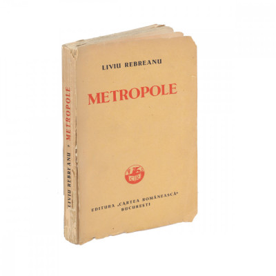 Liviu Rebreanu, Metropole, 1931, cu dedicație pentru M. Barasch foto