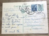 CP04 Carte postala veche 1938 catre candidat inginer Nicu Chiritescu Scoala Politehnica Timisoara timbru Fondul Aviatiei