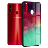 Cumpara ieftin Husa pentru Samsung Galaxy A20s, Techsuit Glaze Series, Fiery Ocean