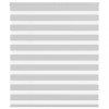Jaluzea tip zebra gri deschis lățime țesătură 120,9cm poliester