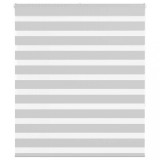 Jaluzea tip zebra gri deschis lățime țesătură 120,9cm poliester