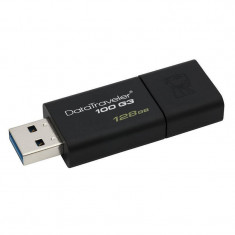 Memorie USB Kingston DataTraveler 100 G3 128GB USB 3.0 Black foto