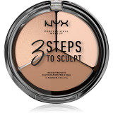 Cumpara ieftin NYX Professional Makeup 3 Steps To Sculpt Patela pentru conturul fetei culoare 01 Fair 15 g