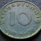 Moneda istorica 10 REICHSPFENNIG - GERMANIA NAZISTA, anul 1940 A * cod 4747