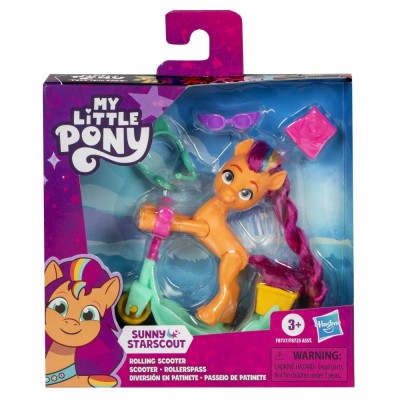 MY LITTLE PONY SUNNY STARSCOUT PE SCOOTER SET FIGURINA SI 4 ACCESORII foto