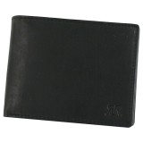 Portofel barbati din piele naturala 12&times;9.5 CM, negru, Range