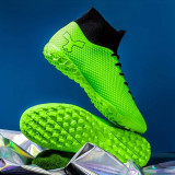 Ghete de fotbal MBrands cu glezniera 7.5 pentru teren sintetic culoare verde 42