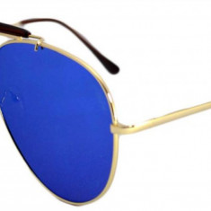 Ochelari de soare Aviator Outdoorsman Albastru - Auriu