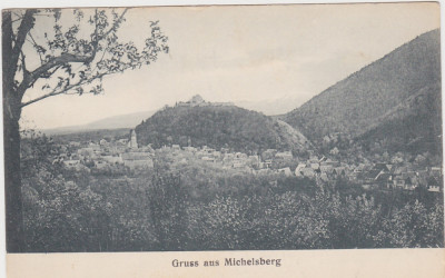 CP Salutari din Cisnadioara Gruss aus Michelsberg ND(1917) foto