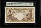 2000 lei Martie 1943 PMG64 bancnota gradata UNC