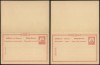 Germany South West Africa - Old Postcard + Reply UNUSED DB.222