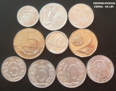 LOT / SET MONEDE CEHOSLOVACIA, anii 1952 - 1995 * cod 21 - MAJORITATEA UNC! foto