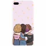 Husa silicon pentru Apple Iphone 7 Plus, Girls Support Girls